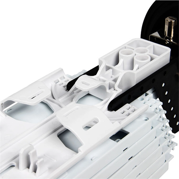 Wall-mounted cable tray effect - E-Motional Optics & Connectivity