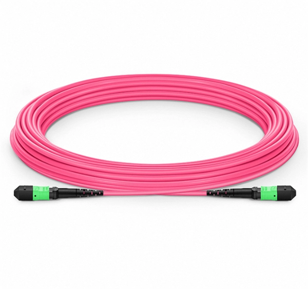 Two-core fiber optic patch cord AB polarity