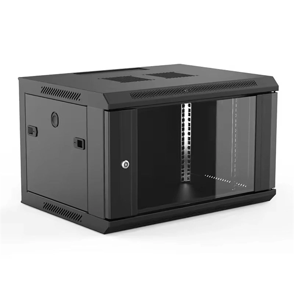 Cables inside the network cabinet patch panel - E-Motional Optics & Connectivity